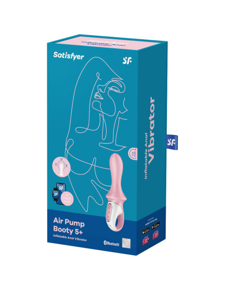 SATISFYER AIR PUMP BOOTY 5 VIBRADOR ANAL INFLABLE ROSA SATISFYER AIR PUMP BOOTY 5 VIBRADOR ANAL INFLABLE ROSA