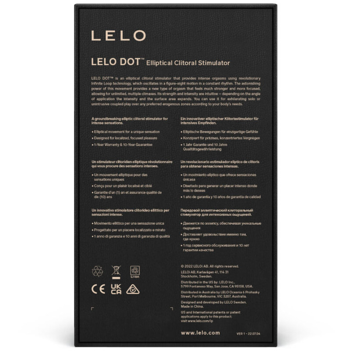 LELO DOT ESTIMULADOR DE CLITORIS LILA