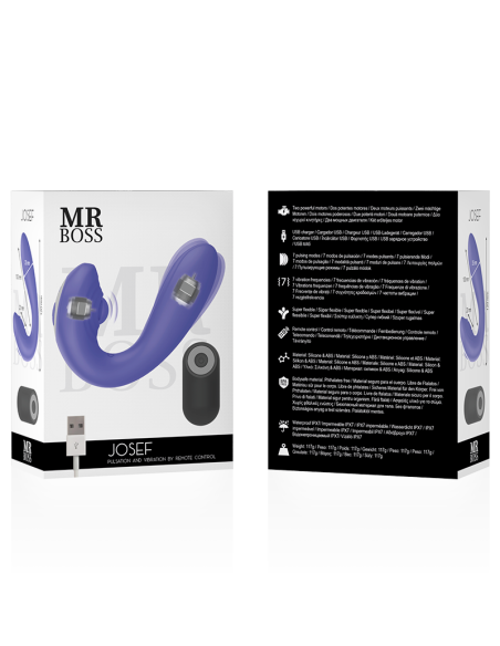 MR BOSS JOSEF PULSATION VIBRATION CONTROL REMOTO PARA PAREJAS MR BOSS JOSEF PULSATION VIBRATION CONTROL REMOTO PARA PAREJAS