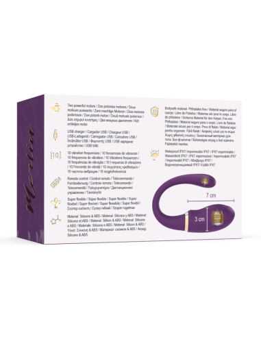 TREASURE MERLIN DOUBLE COUPLE VIBRATOR CONTROL REMOTO