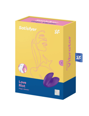 SATISFYER LOVE RIOT VIBRADOR DEDAL MORADO
