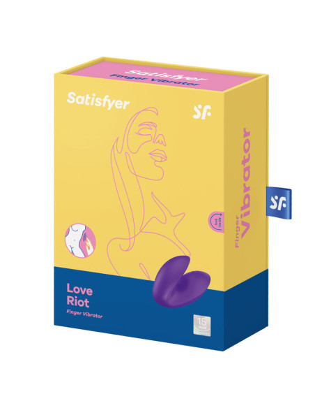 SATISFYER LOVE RIOT VIBRADOR DEDAL MORADO SATISFYER LOVE RIOT VIBRADOR DEDAL MORADO
