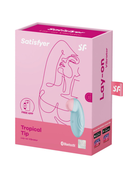 SATISFYER TROPICAL TIP VIBRADOR LAY ON AZUL SATISFYER TROPICAL TIP VIBRADOR LAY ON AZUL