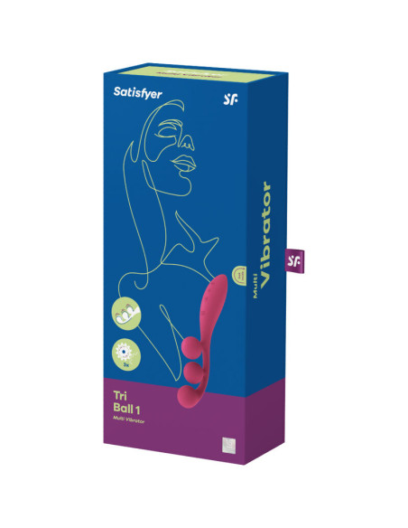 SATISFYER TRI BALL 1 MULTI VIBRADOR ROJO SATISFYER TRI BALL 1 MULTI VIBRADOR ROJO