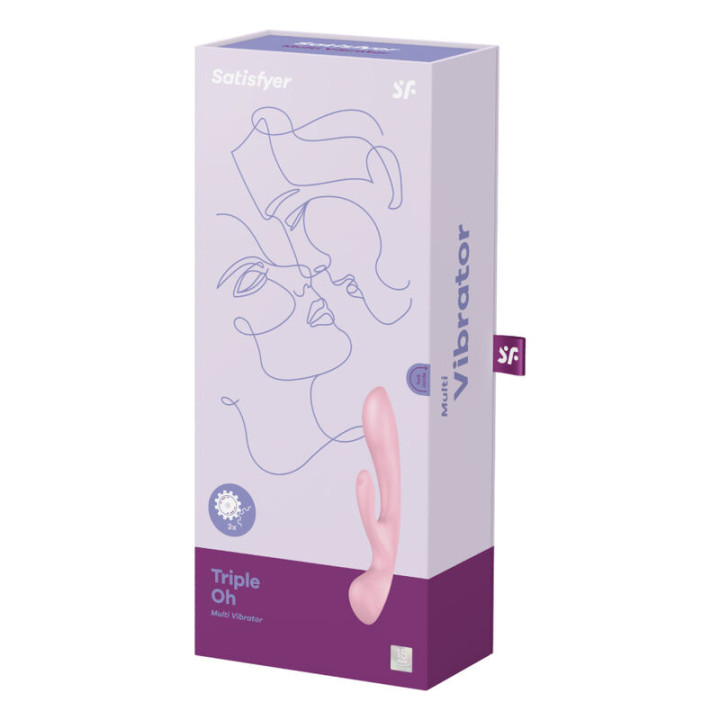 SATISFYER TRIPLE OH VIBRADOR HIBRIDO AZUL