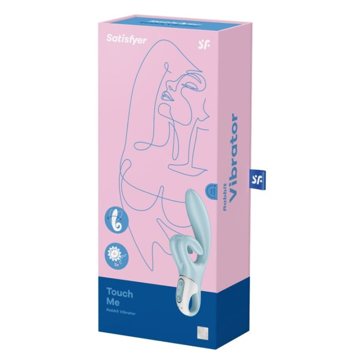 SATISFYER TOUCH ME VIBRADOR RABBIT AZUL