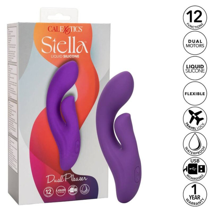 CALEXOTICS STELLA DUAL PLEASER VIOLETA