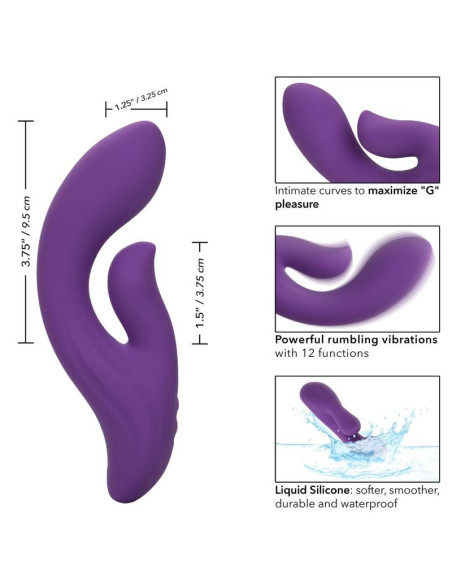 CALEXOTICS STELLA DUAL PLEASER VIOLETA CALEXOTICS STELLA DUAL PLEASER VIOLETA