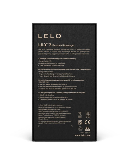 LELO LILY 3 MASAJEADOR PERSONAL VERDE AGUA LELO LILY 3 MASAJEADOR PERSONAL VERDE AGUA