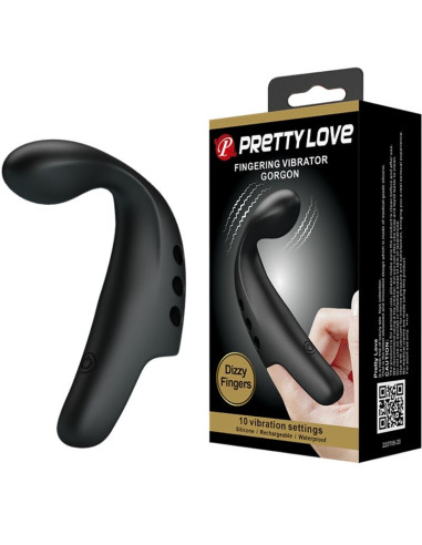 PRETTY LOVE DEDAL VIBRADOR GORGON NEGRO