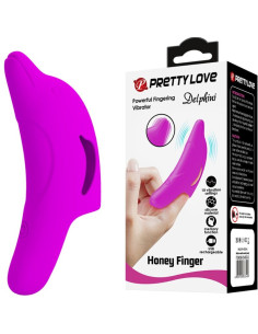 PRETTY LOVE DELPHINI PODEROSO ESTIMULADOR DE DEDO MORADO 2