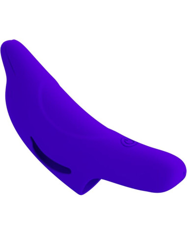 PRETTY LOVE DELPHINI PODEROSO ESTIMULADOR DE DEDO AZUL OSCURO