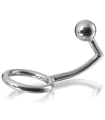 METAL HARD - COCK RING RING WITH ANAL INTRUDER HOOK 40MM