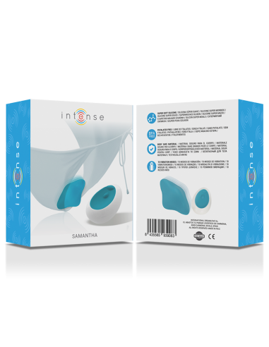 INTENSE SAMANTHA PANTIE CONTROL REMOTO AZUL