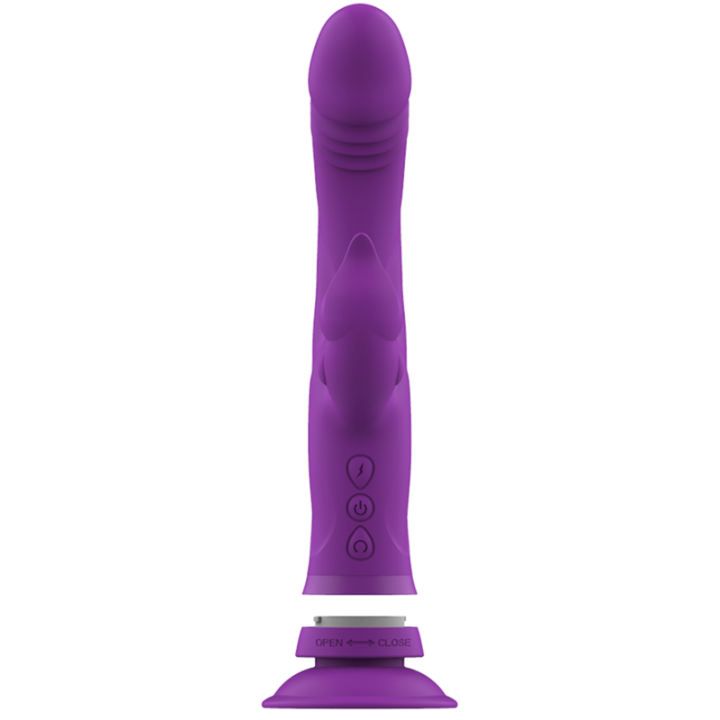 INTENSE CASANOVA VIBRADOR RABBIT SILICONA TRIPLE MOTOR MORADO