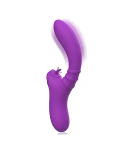 INTENSE HARRY VIBRADOR FLEXIBLE CON LENGUA MORADO 2
