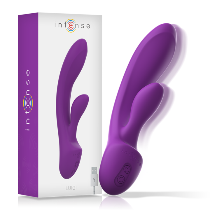 INTENSE LUIGI VIBRADOR RABBIT SILICONA LIQUIDA MORADO