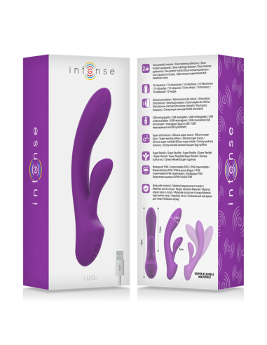 INTENSE LUIGI VIBRADOR RABBIT SILICONA LIQUIDA MORADO