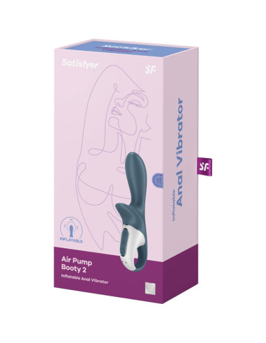 SATISFYER AIR PUMP BOOTY 2 GRIS OSCURO