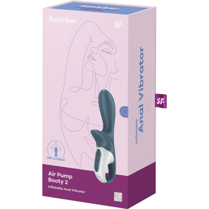 SATISFYER AIR PUMP BOOTY 2 GRIS OSCURO