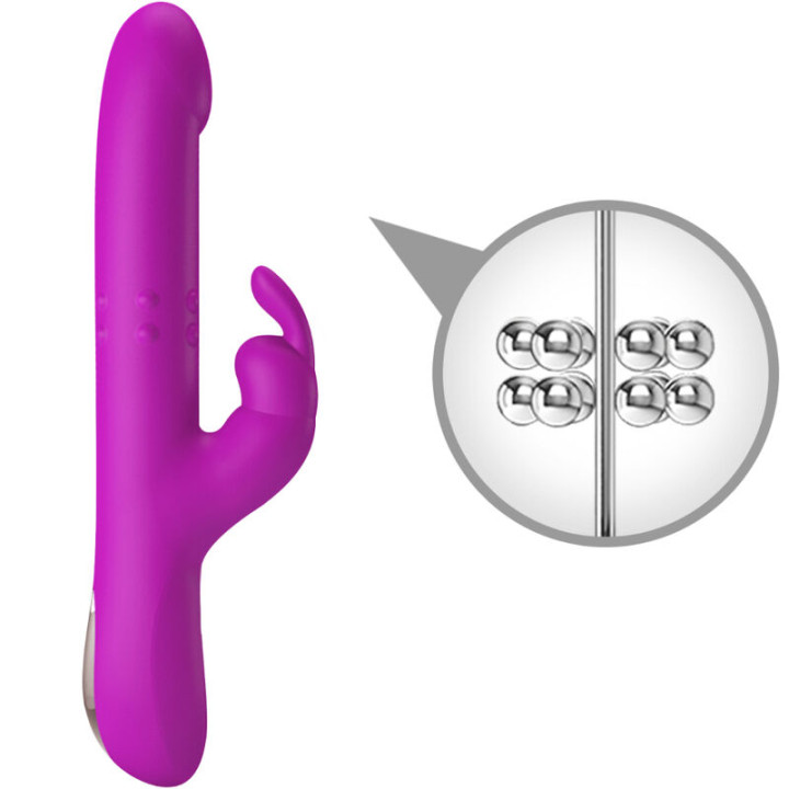 PRETTY LOVE REESE VIBRADOR CON ROTACION MORADO