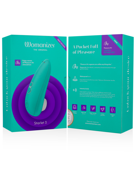 WOMANIZER STARLET 3 ESTIMULADOR CLITORIS TURQUESA