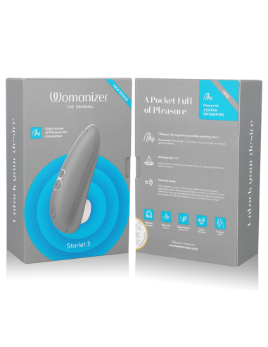 WOMANIZER STARLET 3 ESTIMULADOR CLITORIS GRIS