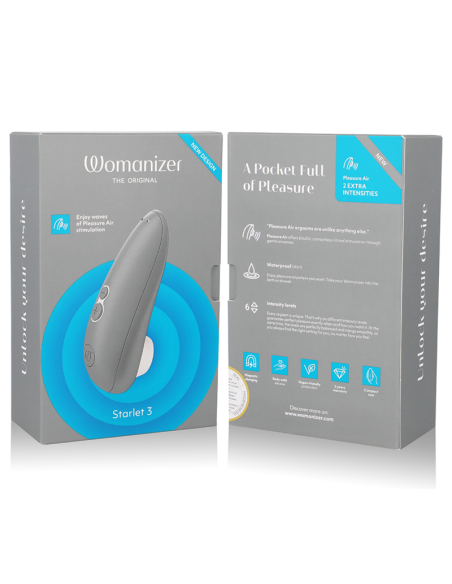 WOMANIZER STARLET 3 ESTIMULADOR CLITORIS GRIS WOMANIZER STARLET 3 ESTIMULADOR CLITORIS GRIS