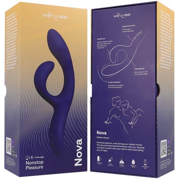 WE VIBE NOVA 3 VIBRADOR RABBIT AZUL MEDIANOCHE