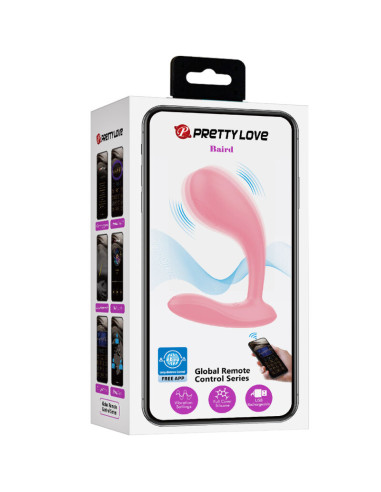 PRETTY LOVE BAIRD G SPOT 12 VIBRACIONES RECARGABLE ROSA APP