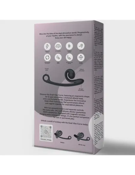SNAIL VIBE CURVE VIBRADOR NEGRO