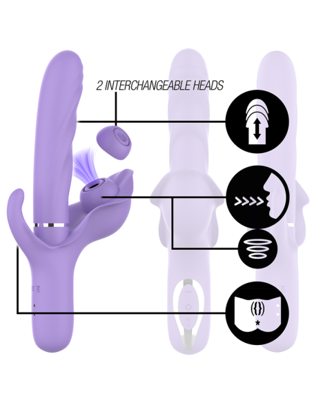 INTENSE BILLIE VIBRADOR MULTIFUNCION RECARGABLE ONDAS ESTIMULADORAS CON PULSADOR MORADO INTENSE BILLIE VIBRADOR MULTIFUNCION RECARGABLE ONDAS ESTIMULADORAS CON PULSADOR MORADO