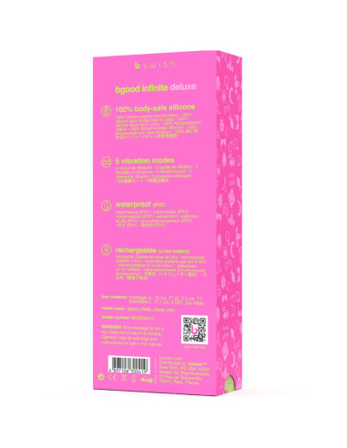 B SWISH BGOOD INFINITE DELUXE VIBRADOR RECARGABLE SILICONA ROSA