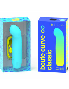 B SWISH BCUTE CURVE INFINITE CLASSIC VIBRADOR RECARGABLE SILICONA AZUL 2