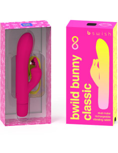 B SWISH BWILD BUNNY INFINITE CLASSIC VIBRADOR RECARGABLE SILICONA ROSA 2