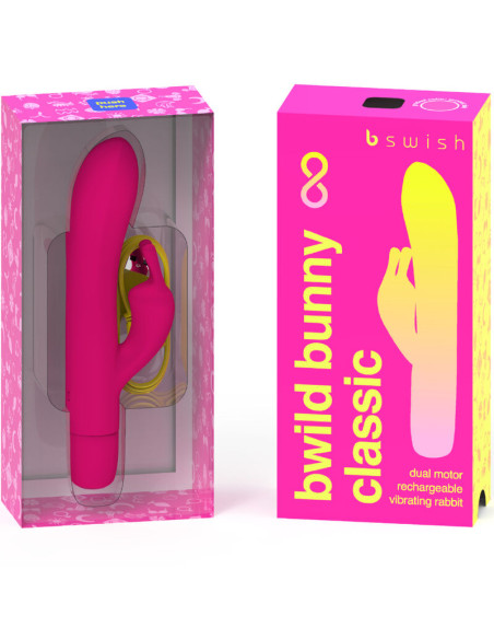B SWISH BWILD BUNNY INFINITE CLASSIC VIBRADOR RECARGABLE SILICONA ROSA B SWISH BWILD BUNNY INFINITE CLASSIC VIBRADOR RECARGABLE SILICONA ROSA