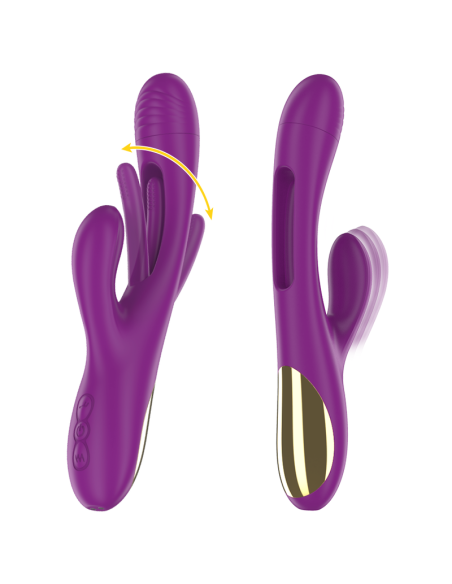 INTENSE APOLO VIBRADOR MULTIFUNCION RECARGABLE 7 VIBRACIONES CON LENGUA OSCILANTE MORADO INTENSE APOLO VIBRADOR MULTIFUNCION RECARGABLE 7 VIBRACIONES CON LENGUA OSCILANTE MORADO