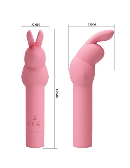 PRETTY LOVE VIBRADOR DE SILICONA CONEJO ROSA GERARDO PRETTY LOVE VIBRADOR DE SILICONA CONEJO ROSA GERARDO