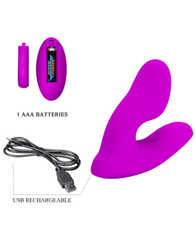 PRETTY LOVE MELVIN MASAJEADOR CLITORIS CON CONTROL REMOTO