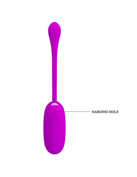 PRETTY LOVE JULIUS HUEVO VIBRADOR IMPERMEBLE RECARGABLE MORADO