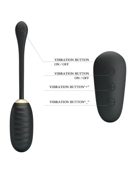 PRETTY LOVE DOREEN HUEVO VIBRADOR DE LUJO RECARGABLE NEGRO CONTROL REMOTO PRETTY LOVE DOREEN HUEVO VIBRADOR DE LUJO RECARGABLE NEGRO CONTROL REMOTO