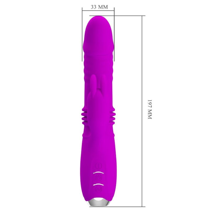 PRETTY LOVE DOROTHY VIBRADOR CONEJO RECARGABLE MORADO