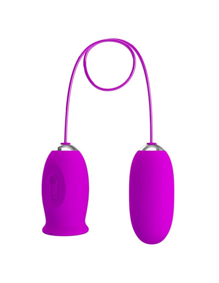 PRETTY LOVE DAISY HUEVO DUAL VIBRADOR RECARGABLE MORADO PRETTY LOVE DAISY HUEVO DUAL VIBRADOR RECARGABLE MORADO