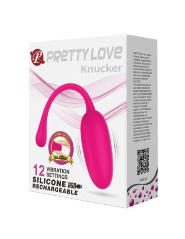 PRETTY LOVE KNUCKER HUEVO VIBRADOR RECARGABLE ROSA