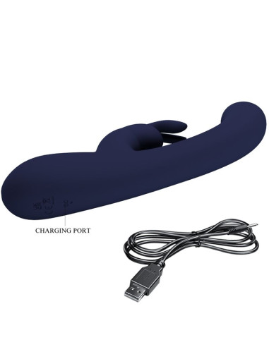 PRETTY LOVE LAMAR VIBRADOR RABBIT PUNTO G AZUL