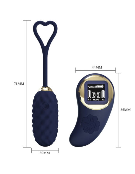 PRETTY LOVE VIVIAN HUEVO VIBRADOR CONTROL REMOTO AZUL PRETTY LOVE VIVIAN HUEVO VIBRADOR CONTROL REMOTO AZUL