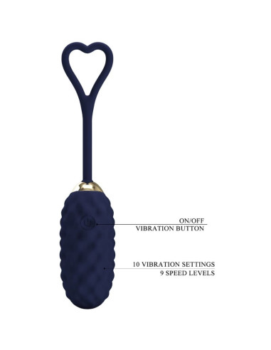PRETTY LOVE VIVIAN HUEVO VIBRADOR CONTROL REMOTO AZUL