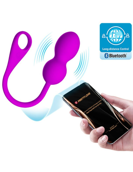 PRETTY LOVE ELVIRA BOLAS VIBRADORAS RECARGABLE MORADO PRETTY LOVE ELVIRA BOLAS VIBRADORAS RECARGABLE MORADO