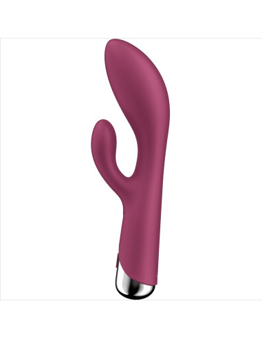 SATISFYER SPINNING RABBIT 1 ESTIMULACION CLITORIS Y PUNTO G ROJO