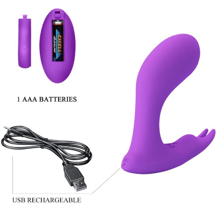 PRETTY LOVE IDABELLE VIBRATION PULSATION CONTROL REMOTO VIOLETA